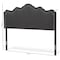 Baxton Studio Nadeen Modern Dark Grey Queen Size Headboard 134-7253 - alternate 4